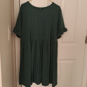 Shein Green Short Sleeve Dress